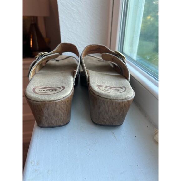 Dansko Floral Leather Buckle Clog Sandals Size 39 - Picture 6 of 10